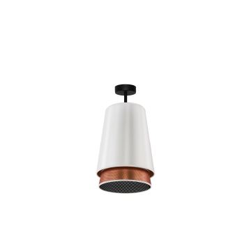 Duolla - Bevestigde hanglamp BELL SHINY 1xE27/15W/230V wit/koper