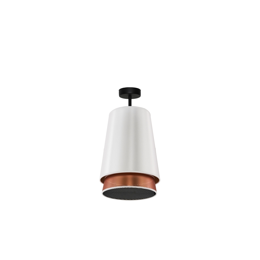 Duolla - Bevestigde hanglamp BELL SHINY 1xE27/15W/230V wit/koper