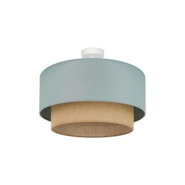 Duolla - Bevestigde hanglamp  BOHO 1xE27/15W/230V diameter 45 cm groen/bruin