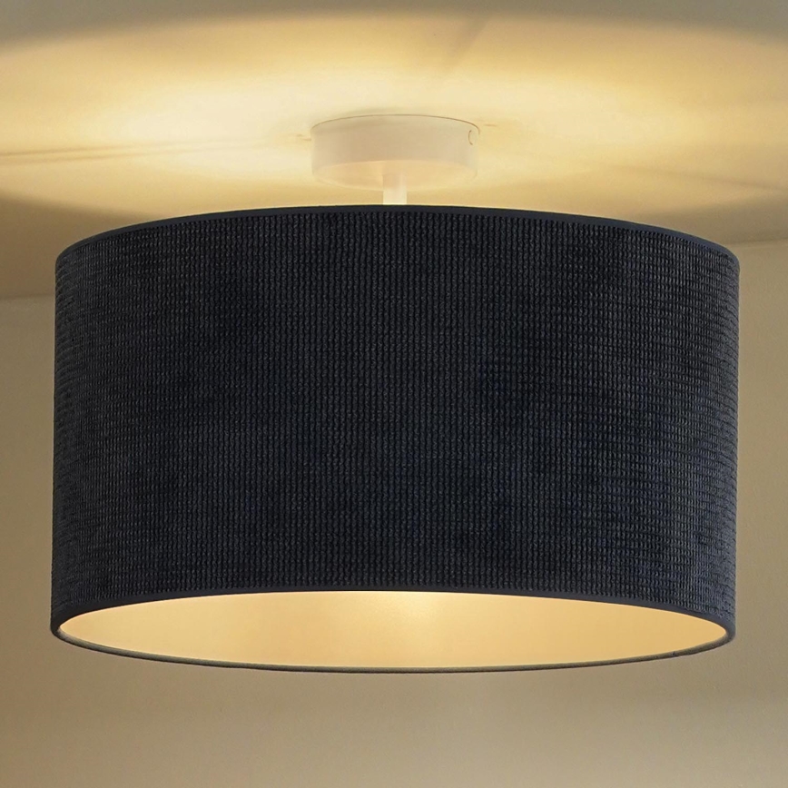 Duolla - Bevestigde hanglamp CORDUROY 1xE27/15W/230V donkerblauw