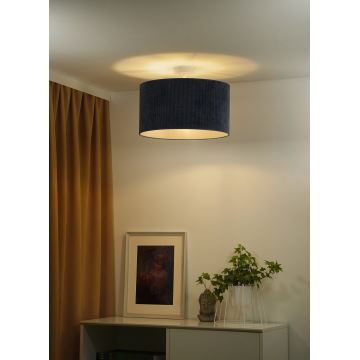 Duolla - Bevestigde hanglamp CORDUROY 1xE27/15W/230V donkerblauw