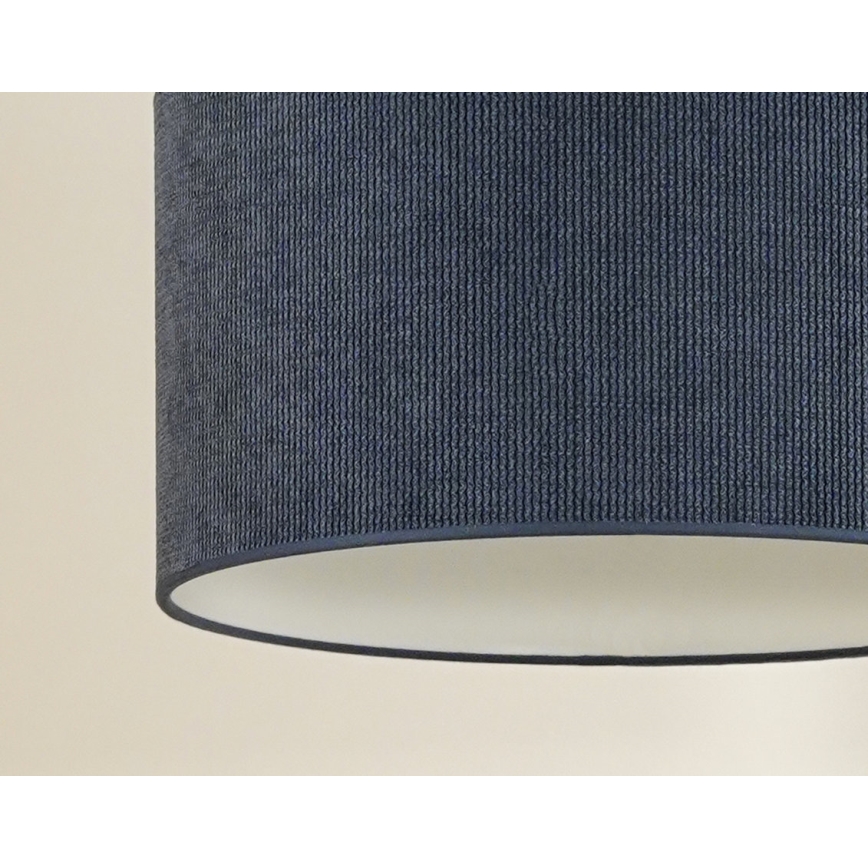 Duolla - Bevestigde hanglamp CORDUROY 1xE27/15W/230V donkerblauw