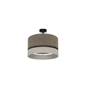 Duolla - Bevestigde hanglamp DOUBLE 1xE27/15W/230V bruin/grijs