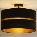 Duolla - Bevestigde hanglamp DUO 1xE27/15W/230V zwart/goud