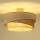 Duolla - Bevestigde hanglamp KOBO 1xE27/15W/230V diameter 45 cm beige/bruin/wit