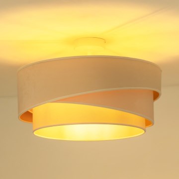 Duolla - Bevestigde hanglamp KOBO 1xE27/15W/230V diameter 45 cm crème