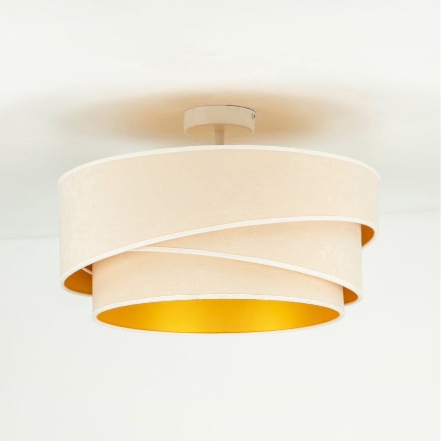 Duolla - Bevestigde hanglamp KOBO 1xE27/15W/230V diameter 45 cm crème