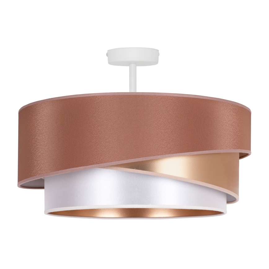 Duolla - Bevestigde hanglamp KOBO 1xE27/15W/230V diameter 45 cm koper/goud/wit