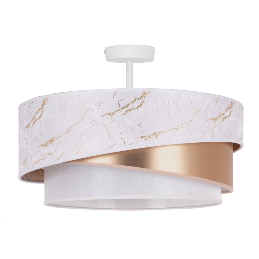 Duolla - Bevestigde hanglamp KOBO 1xE27/15W/230V diameter 45 cm wit/goud