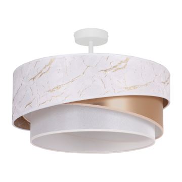 Duolla - Bevestigde hanglamp KOBO 1xE27/15W/230V diameter 45 cm wit/goud