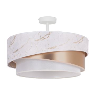 Duolla - Bevestigde hanglamp KOBO 1xE27/15W/230V diameter 45 cm wit/goud