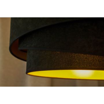 Duolla - Bevestigde hanglamp KOBO 1xE27/15W/230V diameter 45 cm zwart