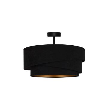 Duolla - Bevestigde hanglamp KOBO 1xE27/15W/230V diameter 45 cm zwart