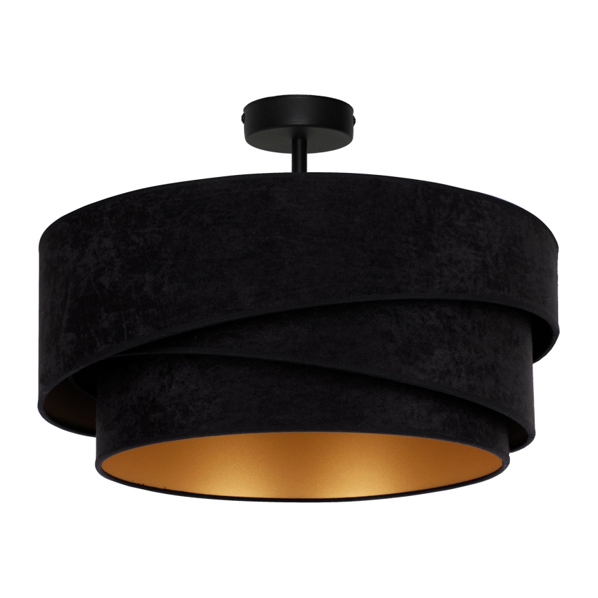 Duolla - Bevestigde hanglamp KOBO 1xE27/15W/230V diameter 45 cm zwart