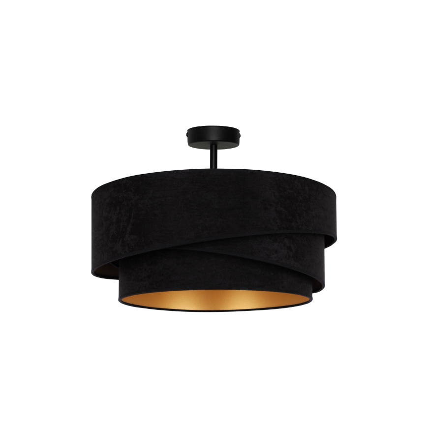 Duolla - Bevestigde hanglamp KOBO 1xE27/15W/230V diameter 45 cm zwart