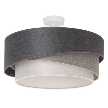 Duolla - Bevestigde hanglamp KOBO 1xE27/15W/230V grijs/wit