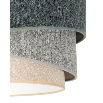 Duolla - Bevestigde hanglamp KOBO ECO RECYCLING 1xE27/15W/230V groen/grijs/crème