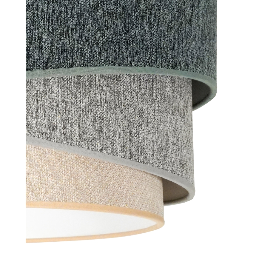 Duolla - Bevestigde hanglamp KOBO ECO RECYCLING 1xE27/15W/230V groen/grijs/crème