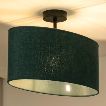 Duolla - Bevestigde hanglamp OVAL 1xE27/15W/230V groen