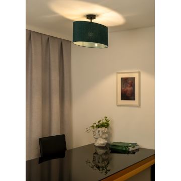 Duolla - Bevestigde hanglamp OVAL 1xE27/15W/230V groen