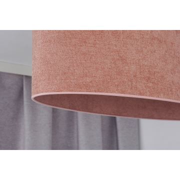 Duolla - Bevestigde hanglamp OVAL 1xE27/15W/230V roze