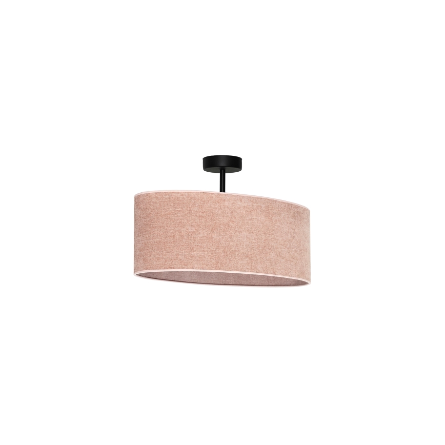 Duolla - Bevestigde hanglamp OVAL 1xE27/15W/230V roze