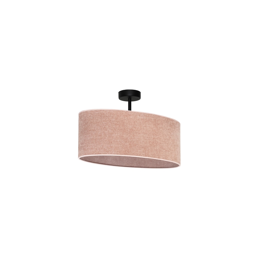 Duolla - Bevestigde hanglamp OVAL 1xE27/15W/230V roze