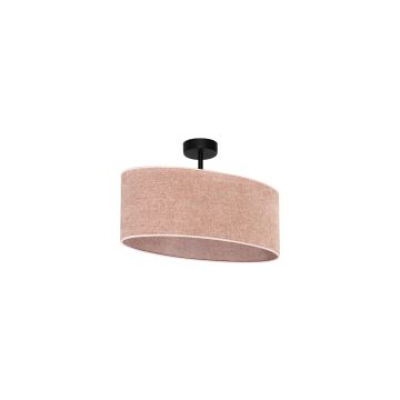 Duolla - Bevestigde hanglamp OVAL 1xE27/15W/230V roze