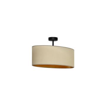 Duolla - Bevestigde hanglamp OVAL VEGAN 1xE27/15W/230V beige