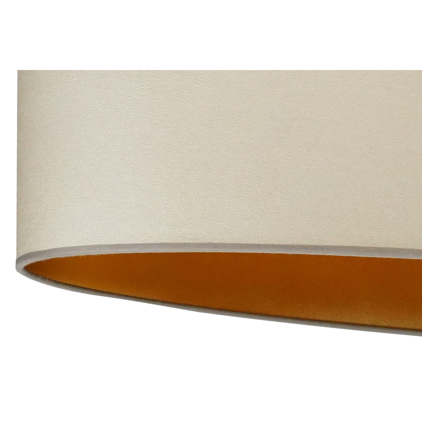 Duolla - Bevestigde hanglamp OVAL VEGAN 1xE27/15W/230V beige