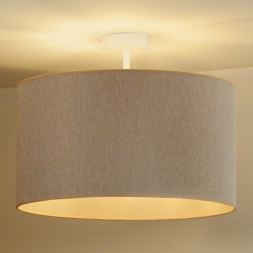 Duolla - Bevestigde hanglamp ROLLER ECO RECYCLING 1xE27/15W/230V crème