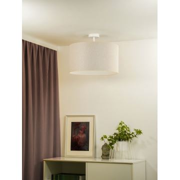 Duolla - Bevestigde hanglamp ROLLER ECO RECYCLING 1xE27/15W/230V crème