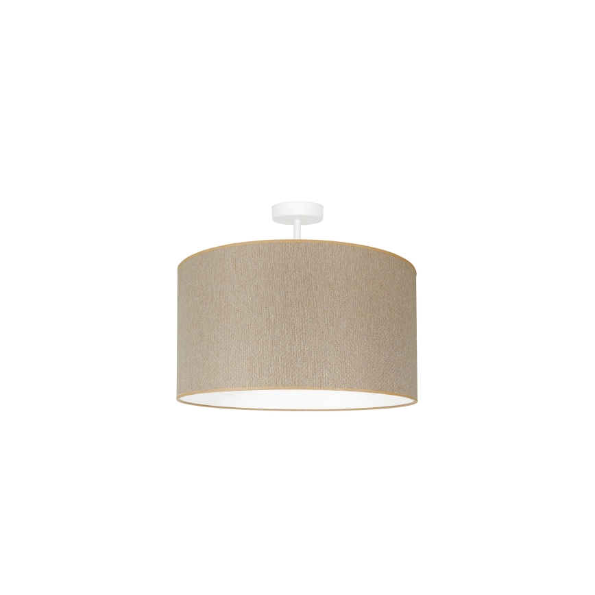 Duolla - Bevestigde hanglamp ROLLER ECO RECYCLING 1xE27/15W/230V crème