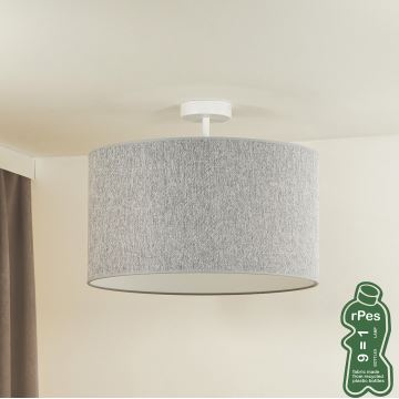 Duolla - Bevestigde hanglamp ROLLER ECO RECYCLING 1xE27/15W/230V grijs