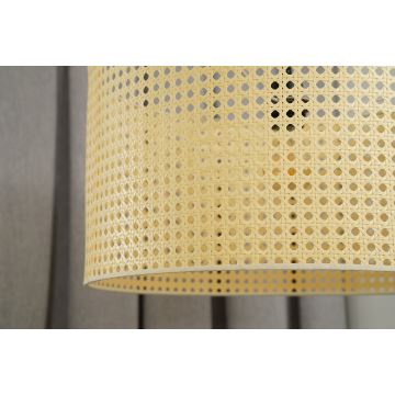 Duolla - Bevestigde hanglamp ROLLER RATTAN 1xE27/15W/230V beige