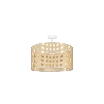 Duolla - Bevestigde hanglamp ROLLER RATTAN 1xE27/15W/230V beige