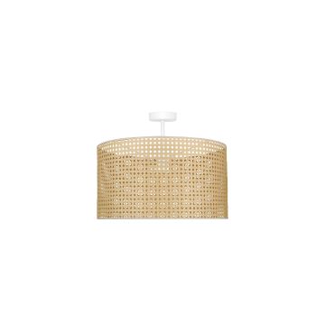 Duolla - Bevestigde hanglamp ROLLER RATTAN 1xE27/15W/230V beige