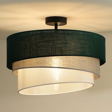 Duolla - Bevestigde hanglamp TRIO 1xE27/15W/230V groen/grijs/wit