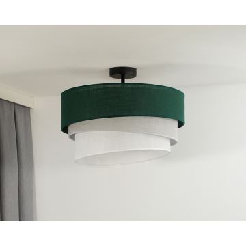 Duolla - Bevestigde hanglamp TRIO 1xE27/15W/230V groen/grijs/wit