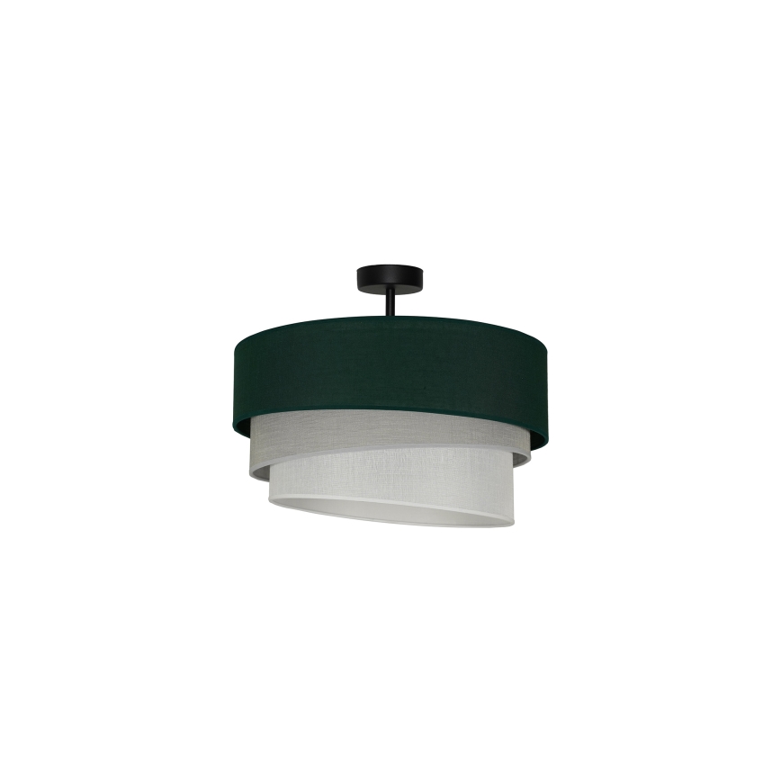 Duolla - Bevestigde hanglamp TRIO 1xE27/15W/230V groen/grijs/wit