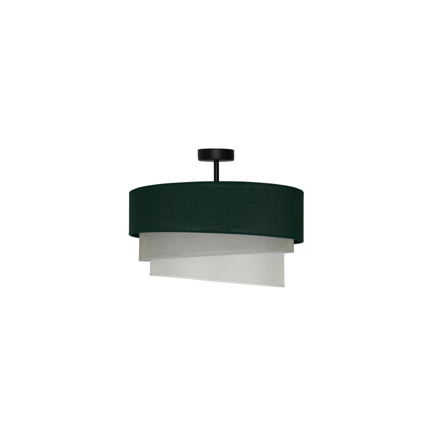 Duolla - Bevestigde hanglamp TRIO 1xE27/15W/230V groen/grijs/wit