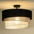 Duolla - Bevestigde hanglamp TRIO 1xE27/15W/230V zwart/grijs/wit