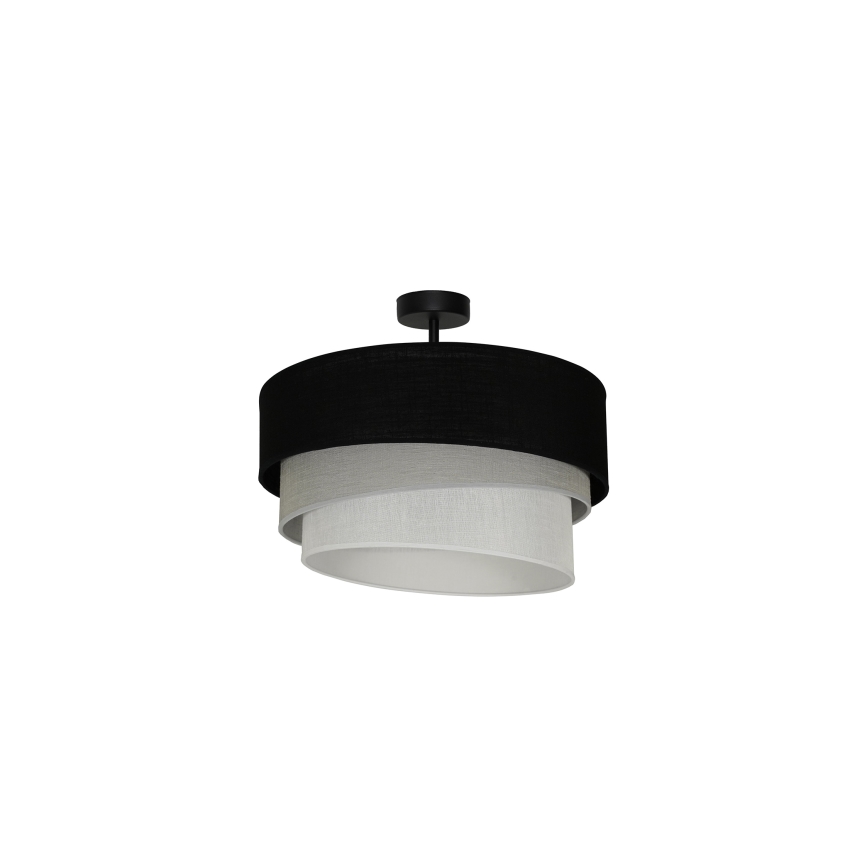 Duolla - Bevestigde hanglamp TRIO 1xE27/15W/230V zwart/grijs/wit