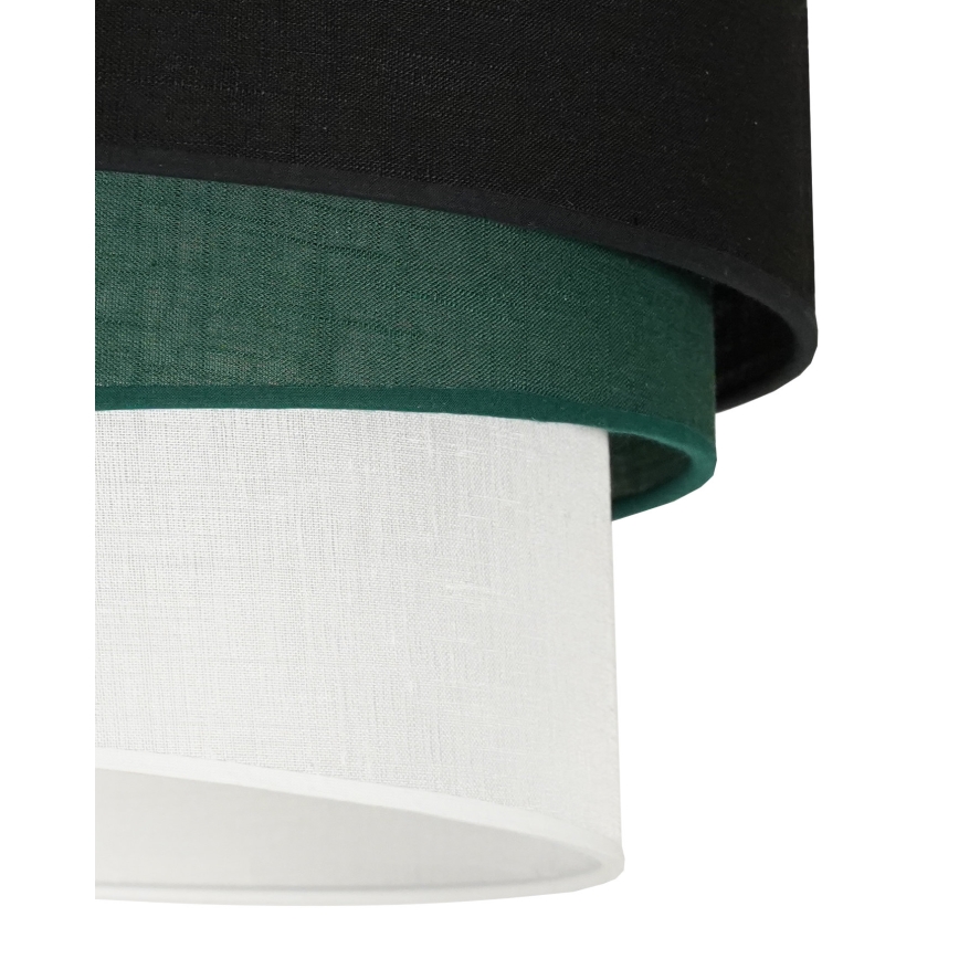 Duolla - Bevestigde hanglamp TRIO 1xE27/15W/230V zwart/groen/wit