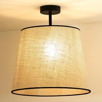 Duolla - Bevestigde hanglamp YUTE 1xE27/15W/230V grijs/zwart