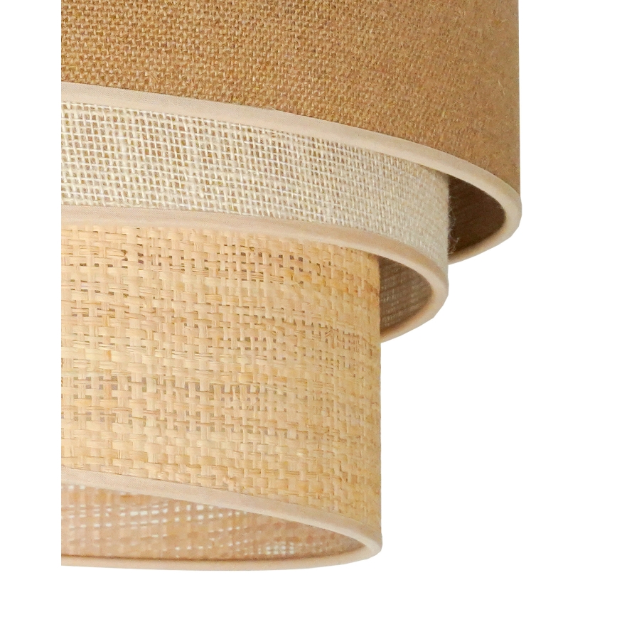 Duolla - Bevestigde hanglamp YUTE TRIO 3xE27/15W/230V diameter 60 cm bruin/grijs/beige