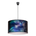 Duolla - Blauwe Hanglamp aan een koord PRINT M 1x E27 / 40W / 230V