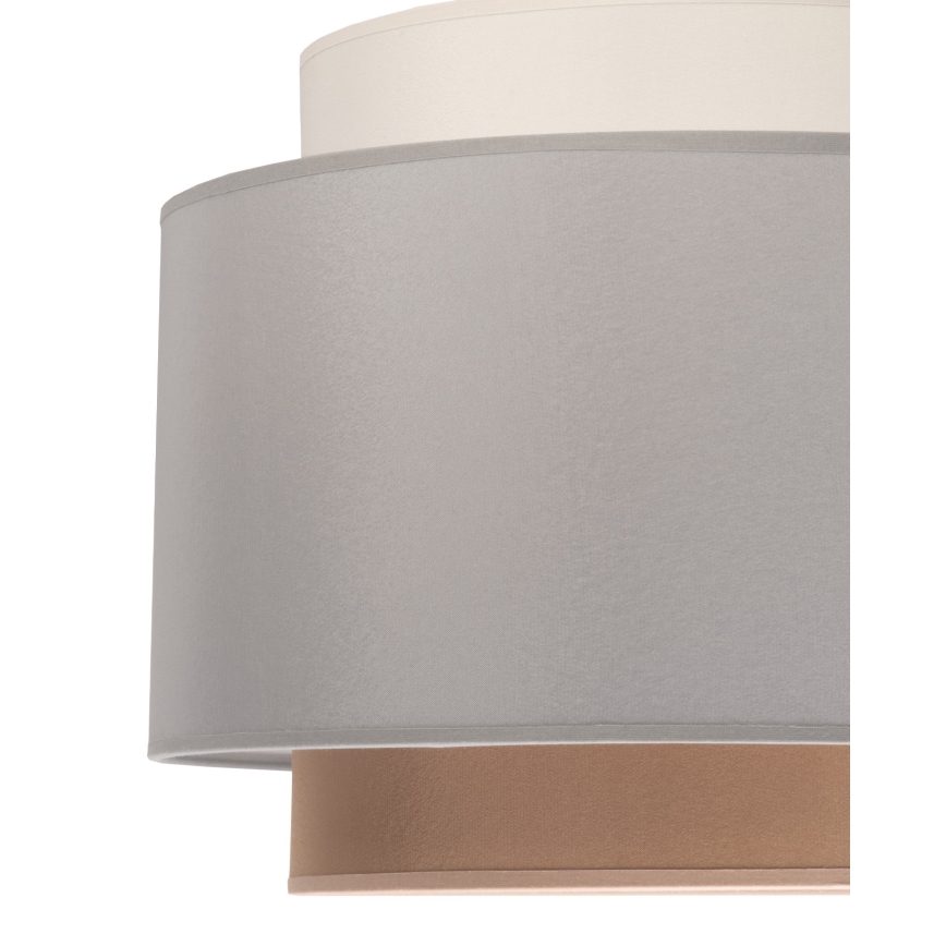 Duolla - Grijs Beige Hanglamp aan een koord SOHO 1x E27 / 40W / 230V