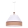 Duolla - Hanglamp aan een koord AVIGNON 1xE27/15W/230V diameter 50 cm wit/bruin