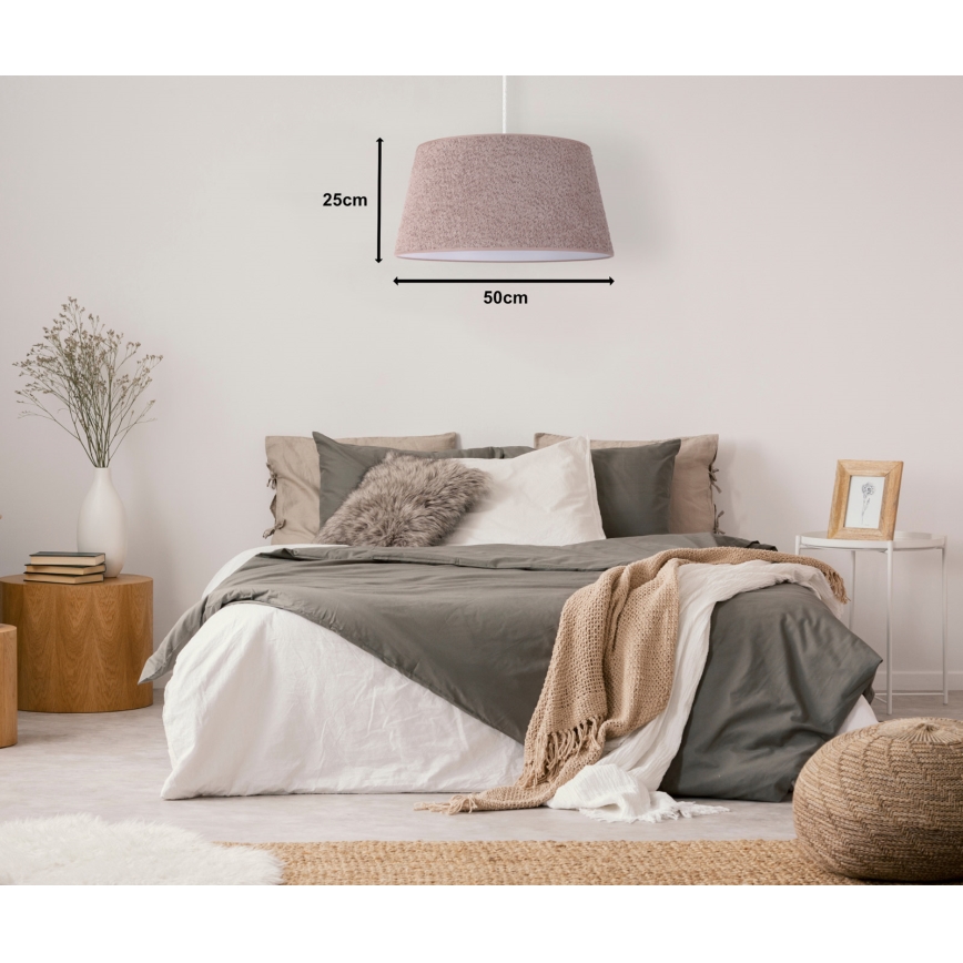 Duolla - Hanglamp aan een koord BOUCLE 1xE27/15W/230V diameter 50 cm bruin